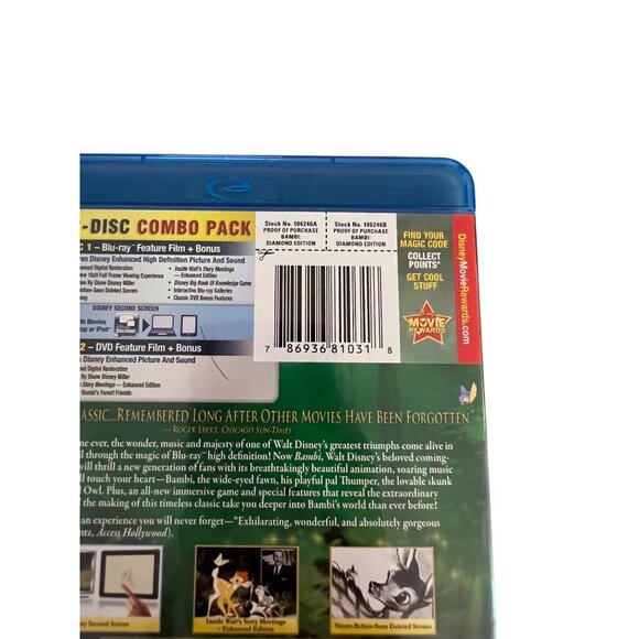 Disney's Bambi Diamond Edition Blu-Ray & DVD 2-Disc Combo Set - Picture 3 of 4